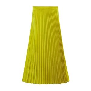 Zara High-Waist Pleated Midi Skirt. Size M